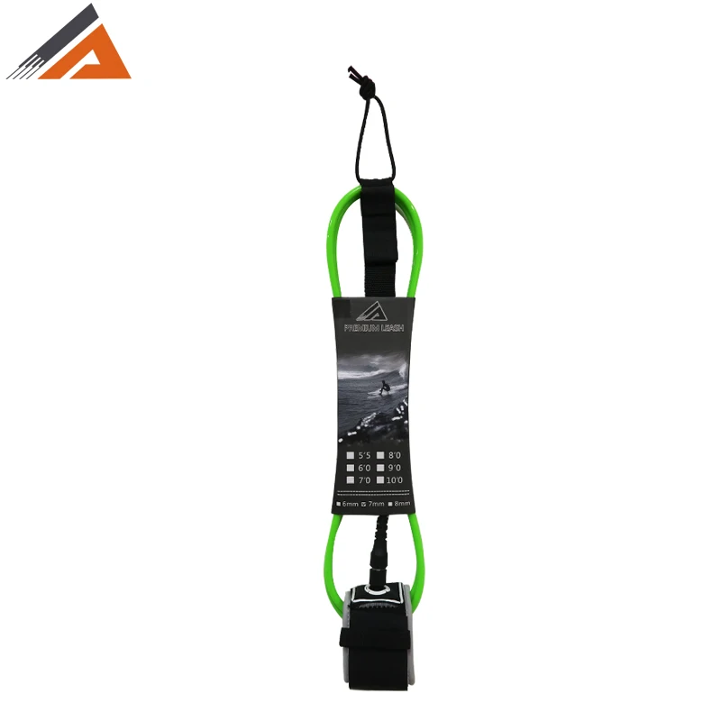 

New Arrival Colorful TPU Surfboard Leash 6ft Paddle Board Leash 7ft SUP Board Foot Rope For Surfing