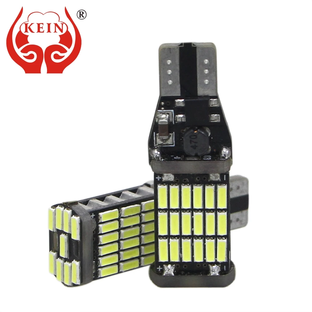 

1PCS T15 W16W bay15d auto LED lamp 12v car light stop brake tail bulb 45 SMD 4014 canbus xenon white lamp No error