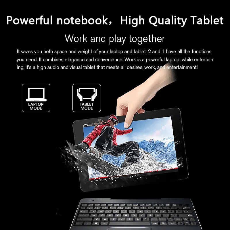 2in1 Laptop ASUS Transformer Book T1 Chi 10.1 Laptop 2GB DDR3 RAM 64GB Intel Atom Z3775 CPU Full HD 1920x1200 Laptop 2in1 Laptop ASUS Transformer Book T1 Chi 10.1 Laptop 2GB DDR3 RAM 64GB Intel Atom Z3775 CPU Full HD 1920x1200 Laptop