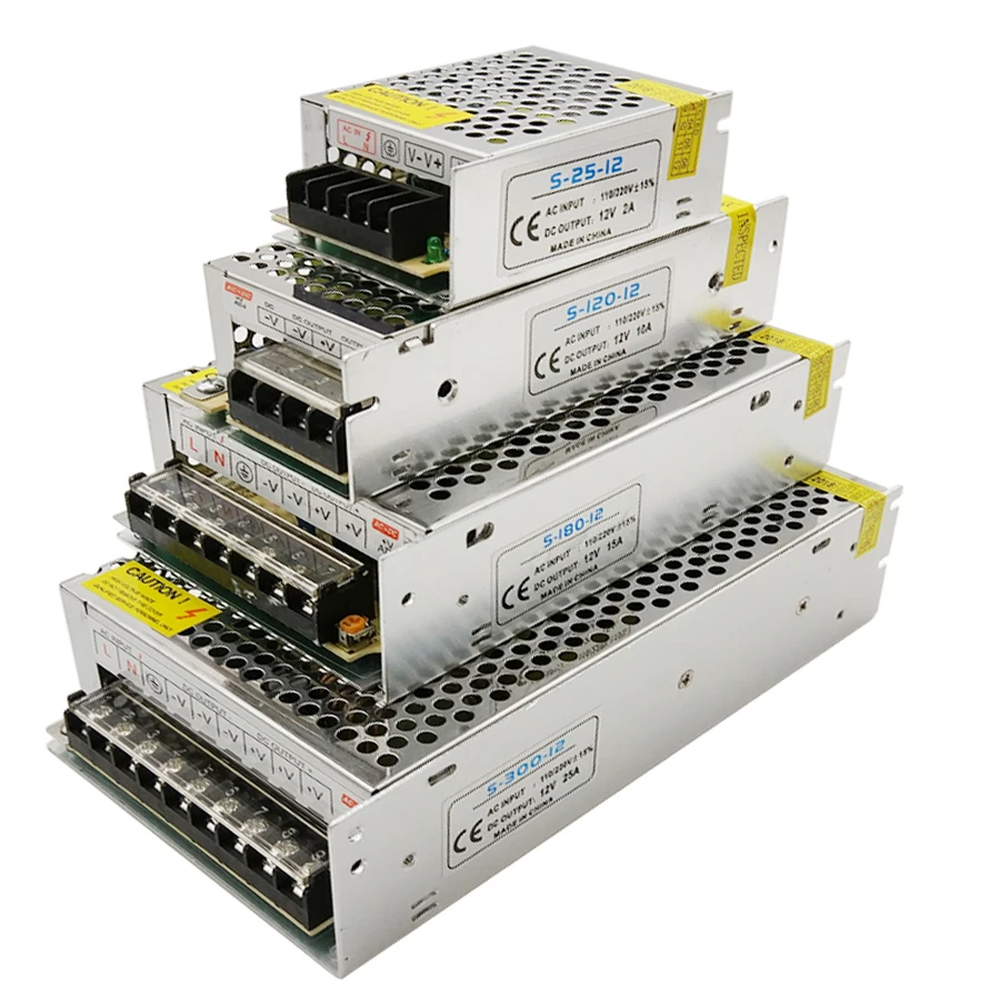 

Power Supply LED Driver DC 12V Small Volume Single Transformer 5A 15A 25A 3A dc12v volt Output Switching led for LED Strip