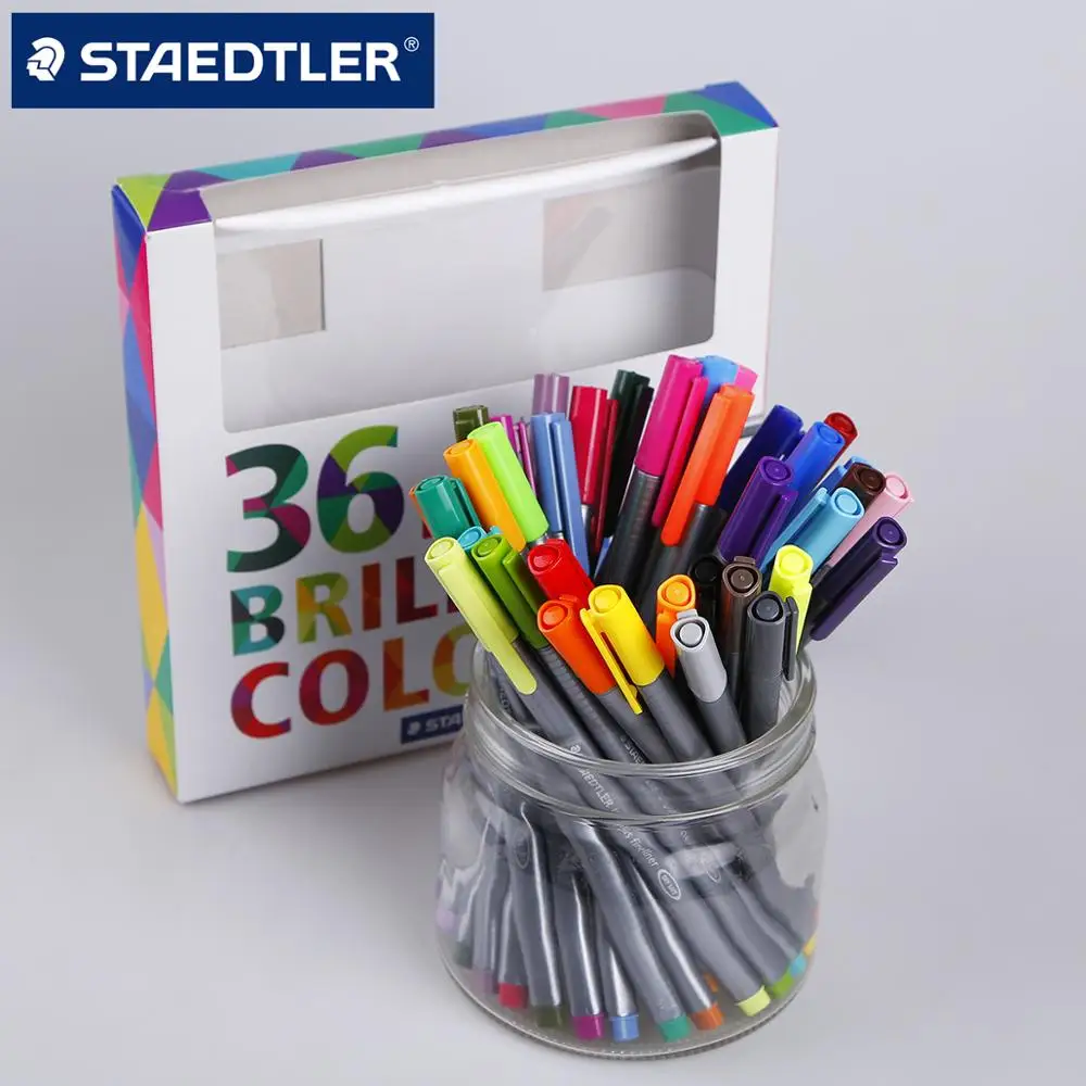 Staedtler Triplus Fineliner 50 блестящих цветов 0,3 мм художественные маркеры волоконные ручки для рисования