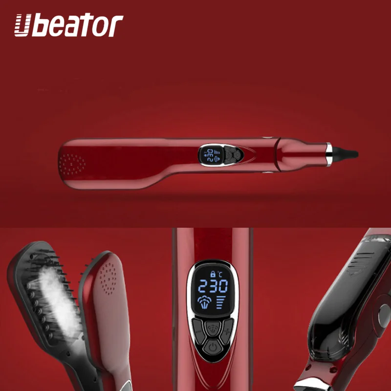 Профессиональный Керамика пара Выпрямитель для волос Быстрый нагрев Flat Iron Vapor