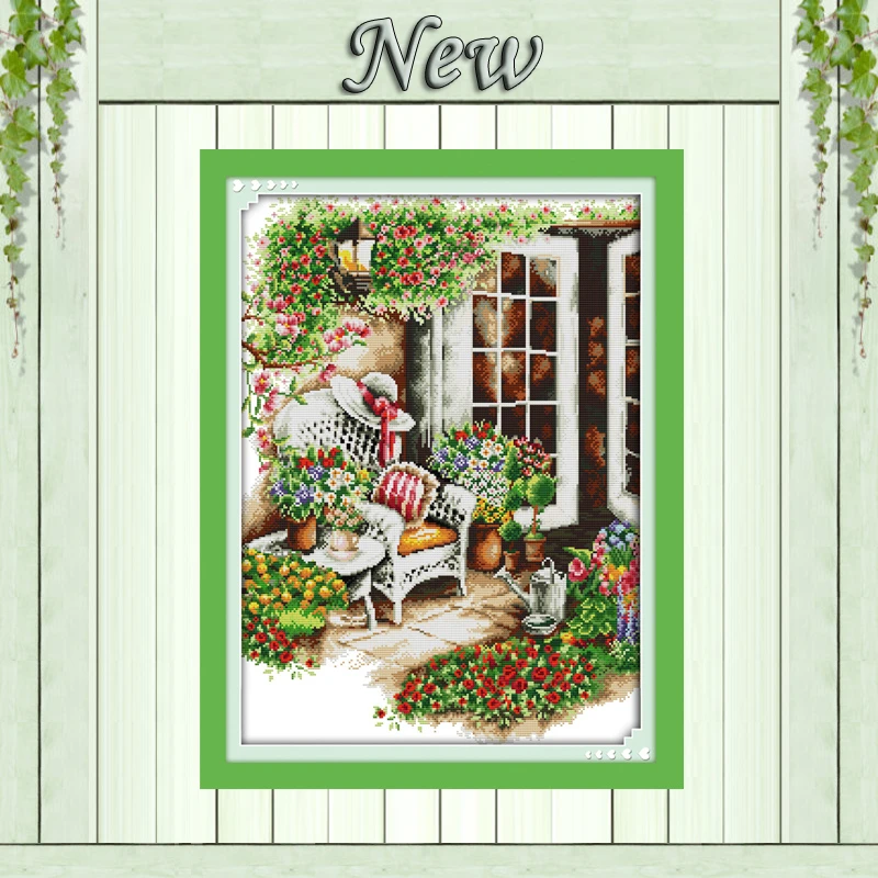 

Comfortable frontage Home house Scenery,Counted printed on canvas DMC 14CT 11CT DIY Cross Stitch Needlework kits Embroidery Sets