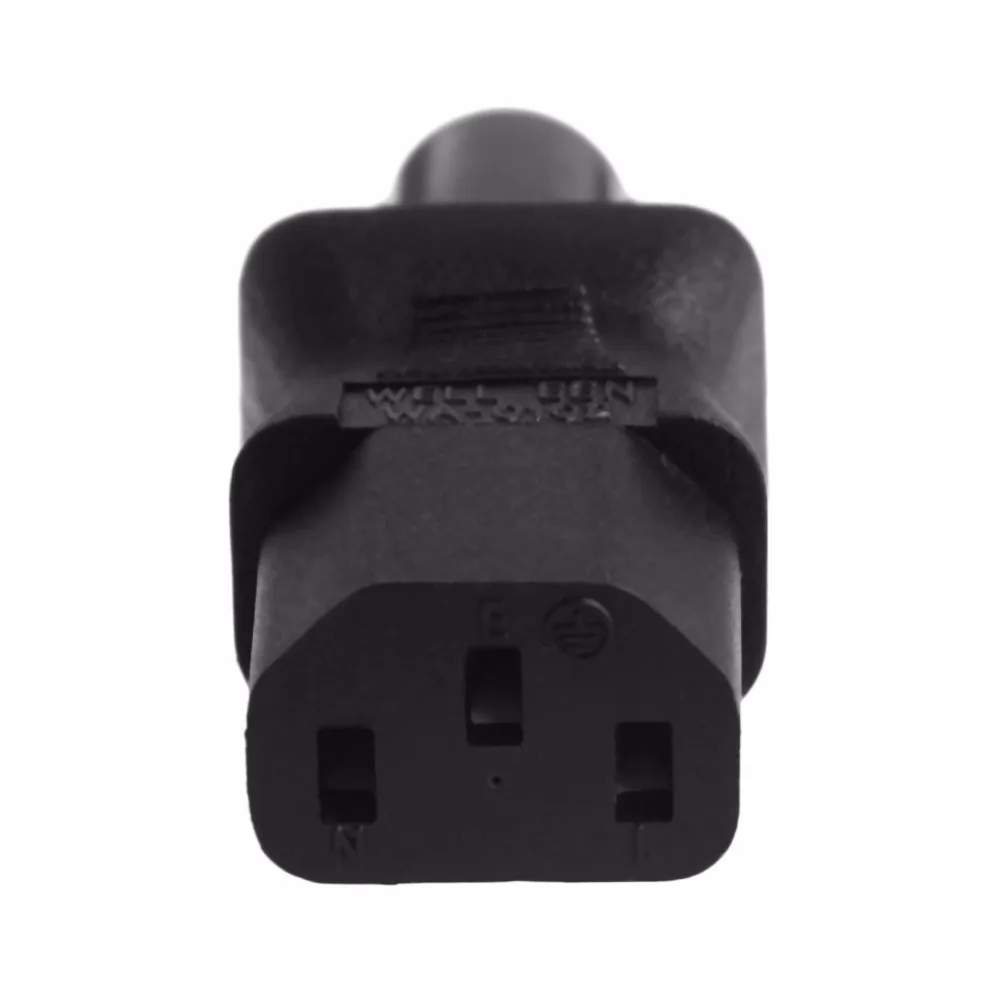 IEC 320 3-контакт C13 женский C6 мужской Cloverleaf Plug AC Мощность адаптер конвертер