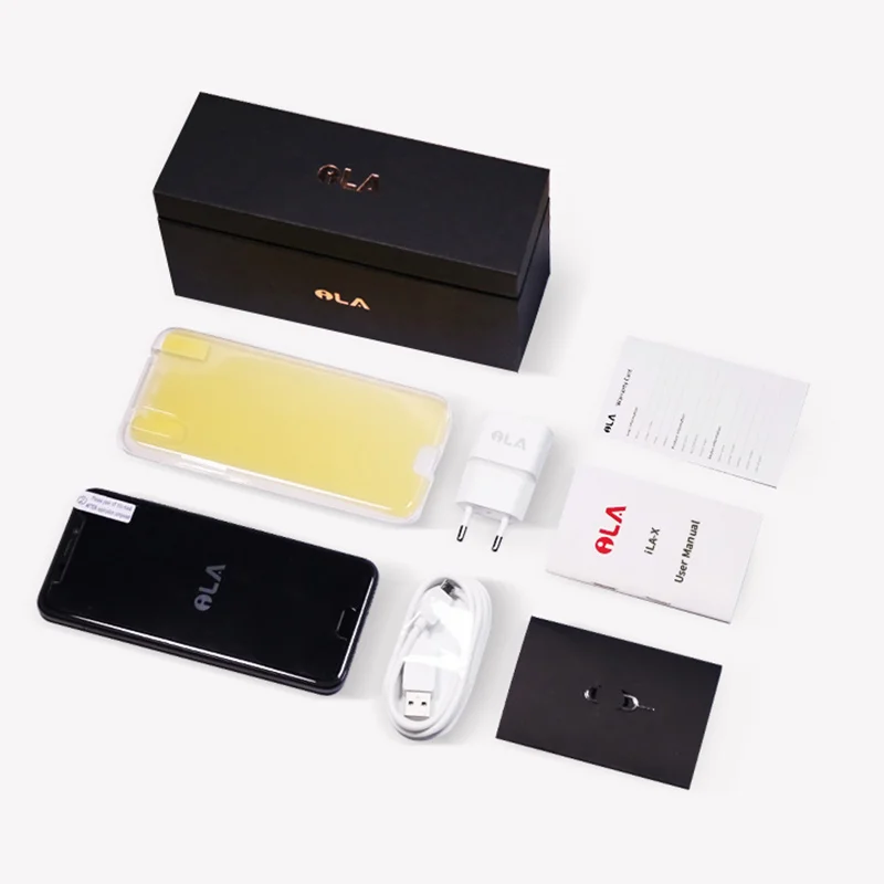 Original iLA X 18:9-pulgadas pantalla 7,0 Android 5,5 MTK6737 Quad Core Smartphone G 3G RAM 32g ROM 2500 mAh huella digital teléfono móvil