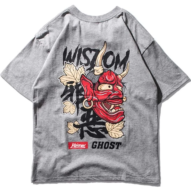 

2020 New Spring Mens Printed T Shirts Five-point Sleeved Large Size Hip Hop T-shirt Cotton Sweat-absorbent Loose Mens Tees
