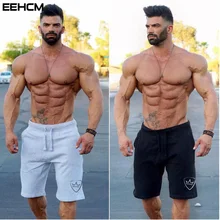 Новые хлопковые шорты брендовые летние Для мужчин свободные короткие брюки Бодибилдинг тренажерных залов Jogger Повседневное Фитнес шорты Homme Sweatpant