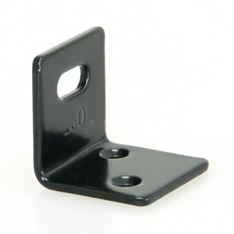 Spray paint Black Angle Iron Corner Brackets Reinforcing Connector L