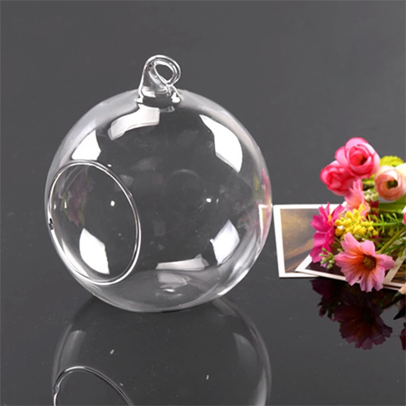 NHBR-подвесная стеклянная Цветочная ваза для растений безделушка чайный светильник Подсвечник прозрачный набор из 3 предметов
