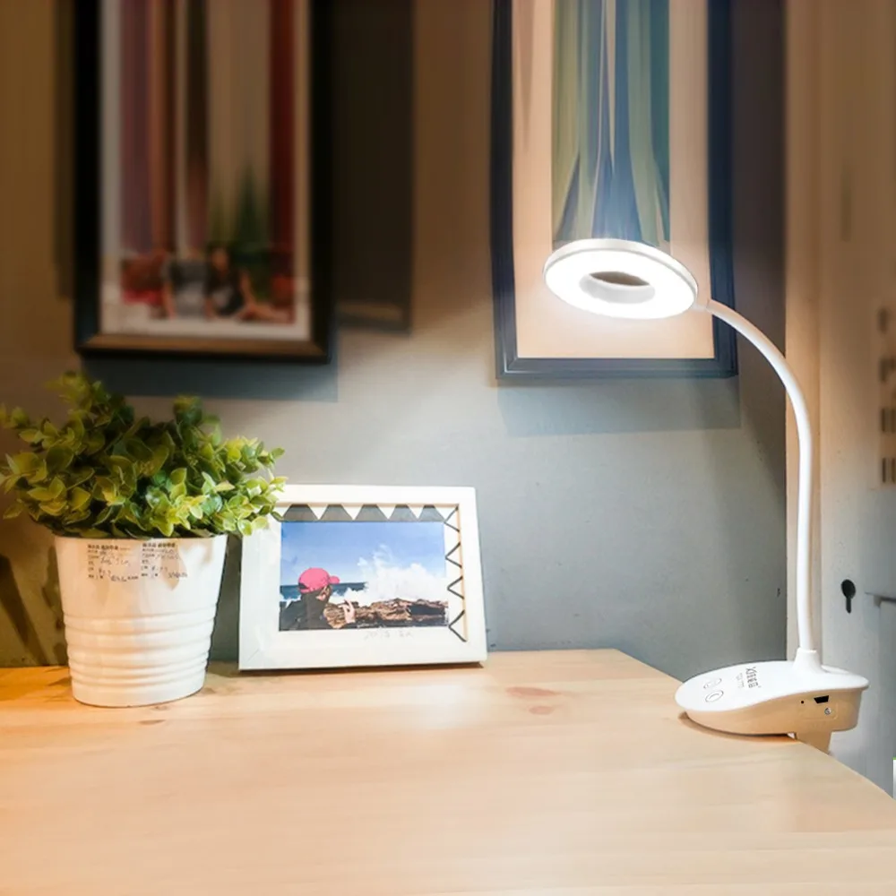 Настольная лампа с зажимом для чтения книг 5 в USB Led Luminaria настольная сенсорный
