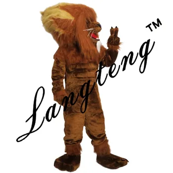 

Lion king mascot costumes for adults circus christmas Halloween Outfit Fancy Dress Suit Free Shipping real picture2019New