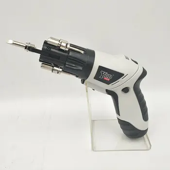 

Cordless Electric Screwdriver 3.6V Rechargeable Kit 6 in 1 Built-in Bits Mini Rotary Screw Driver US/EU Plug with Work Light