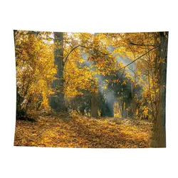 Падающие листья осени красивые пейзажи сцены кленовый лист домашний текстиль стены гобелен в стиле бохо домашний декор Мандала гобелены