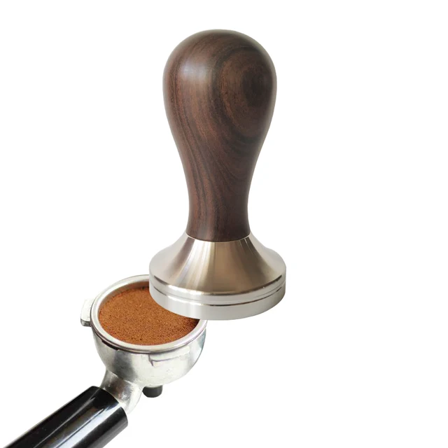 Best Price AREYOUCAN 304 Stainless Steel Base Wooden Handle Tamper Coffee Powder Hammer 51/58mm Coffee Accessories Best Price AREYOUCAN 304 Stainless Steel Base Wooden Handle Tamper Coffee Powder Hammer 51/58mm Coffee Accessories