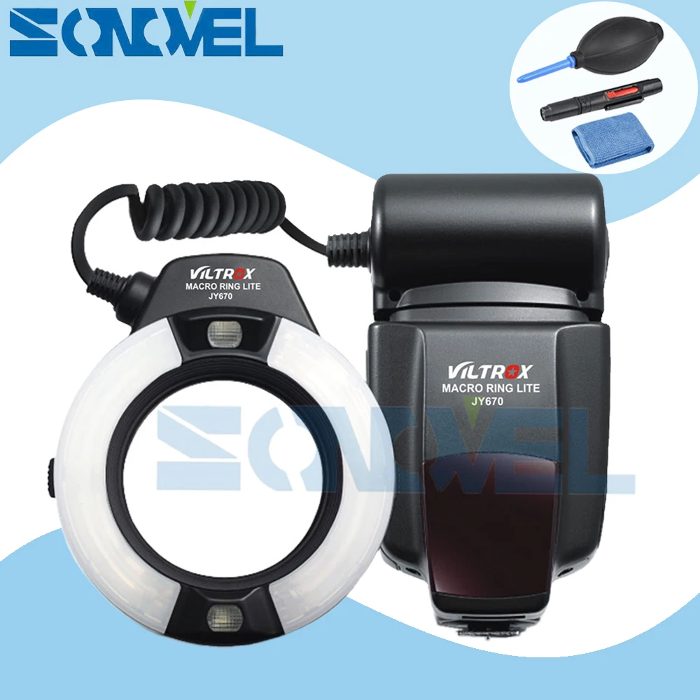 

Viltrox JY-670 Professional LED Macro Ring Flash Light Lite Flash Speedlite for Canon Nikon Olympus Pentax Samsung Fujifilm