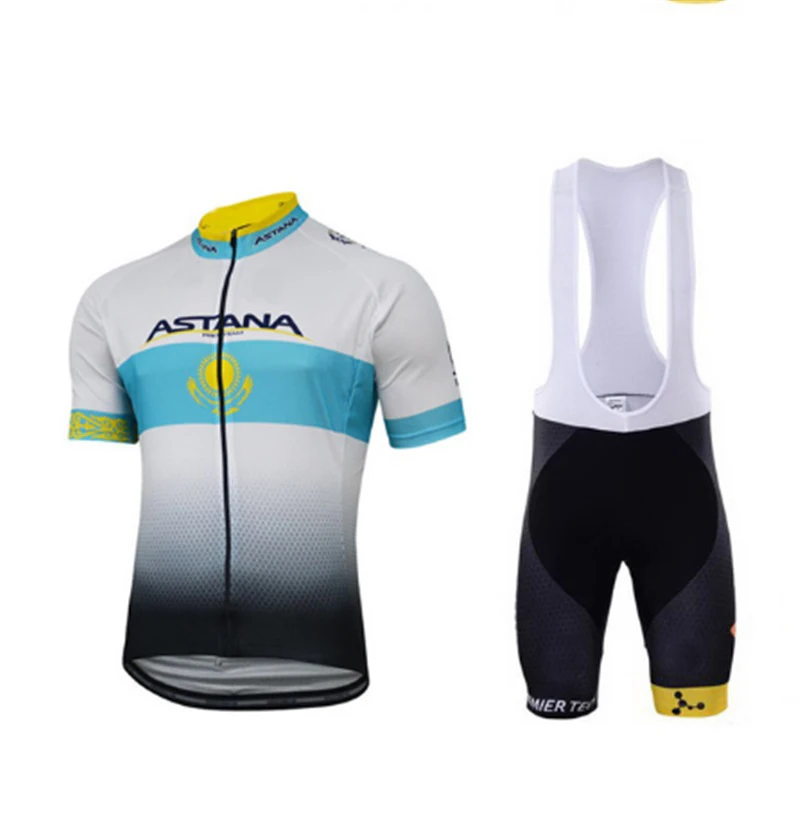 Астана, одежда для велоспорта, Мужская одежда для горного велосипеда, профессиональная одежда для велоспорта, комплект из дышащей Джерси, Ropa Maillot, летний комплект для велоспорта - Цвет: Bib Short suit1