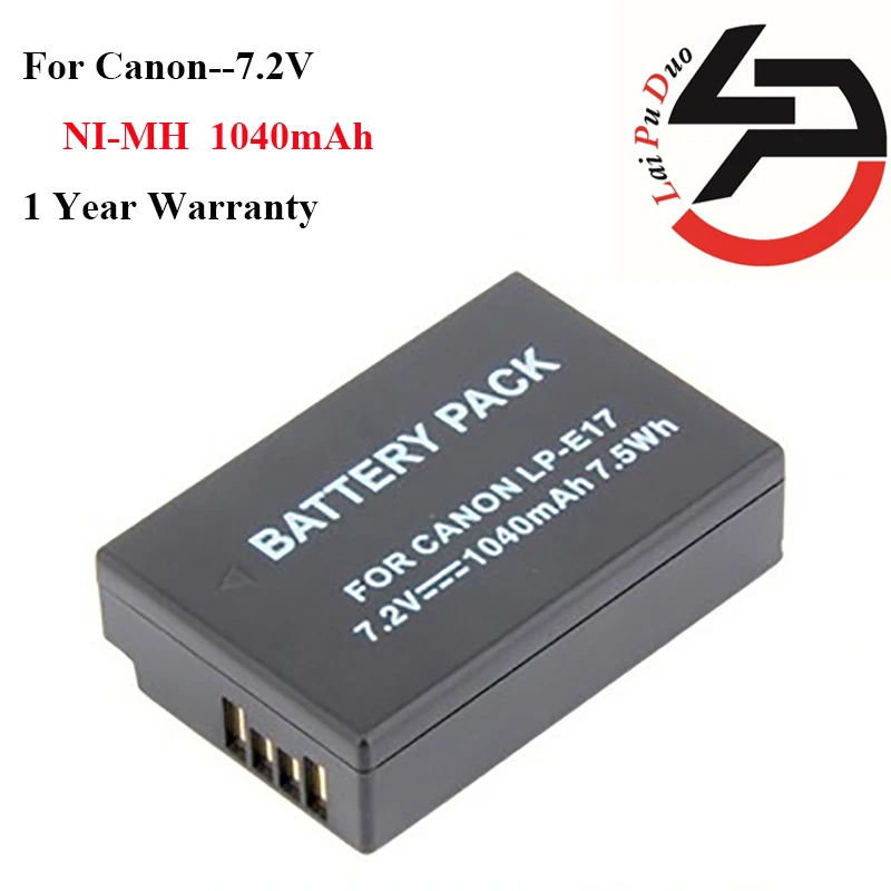 1040mah Brand New Replacement Camera Battery For Canon LP E17 For EOS