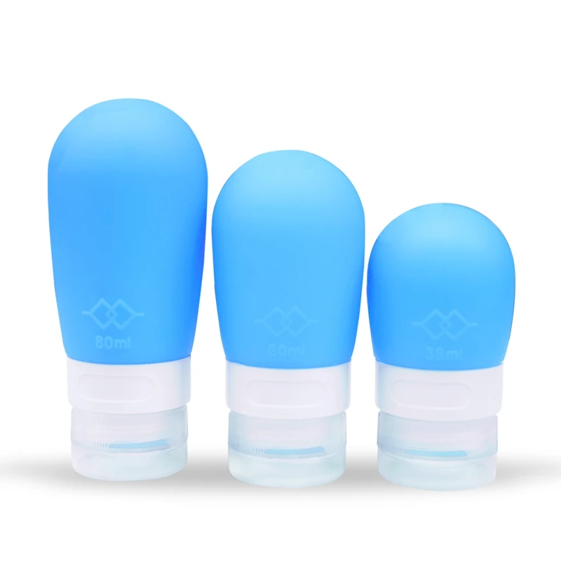 3 шт. силиконовая Косметическая бутылка аксессуары для путешествий бутылочка для макияжа Косметические Контейнеры для шампуня лосьон для ухода за кожей трубка