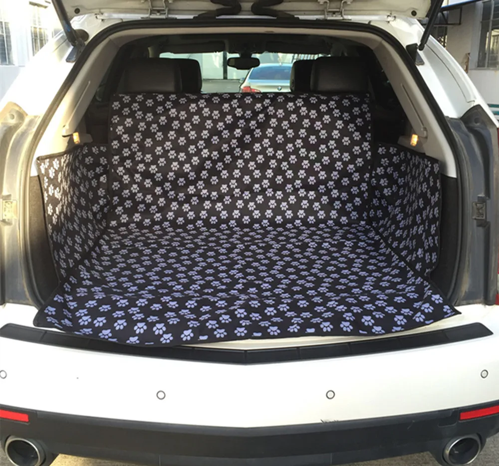 Pet Dog Car Seat Cover Dual Use Soft SUV Waterproof Dog Car Trunk Mat