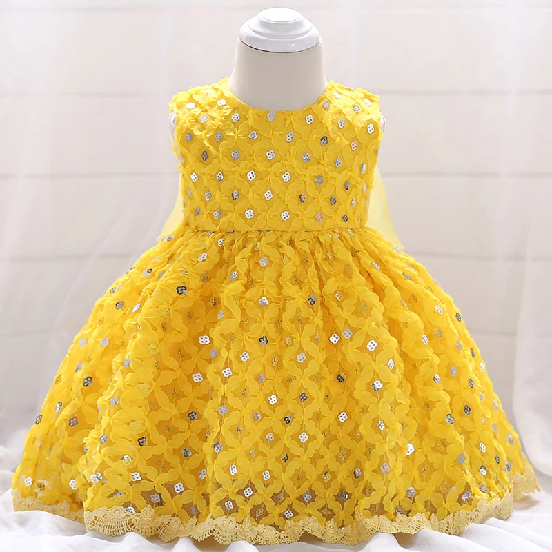 yellow frock for baby girl