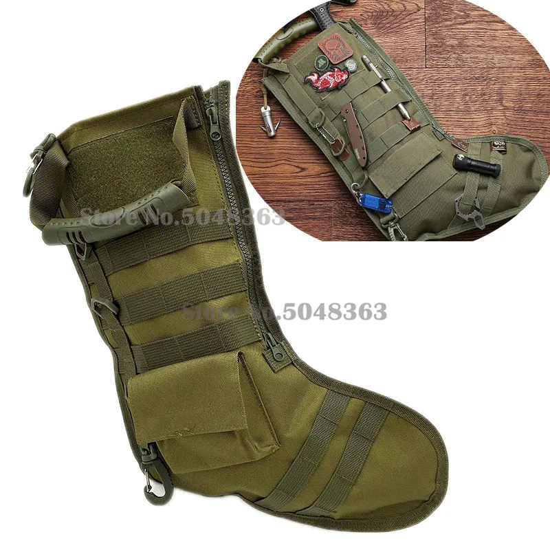 Тактическая Новогодняя сумка для чулок Molle подвесная сумочка мешок