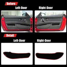 4 шт. тканевая дверца защитные подстилки Anti-kick декоративные колодки для BMW M3 2009-2013