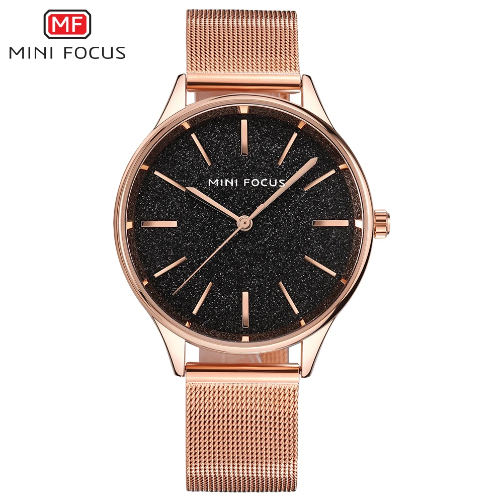 

MINIFOCUS Ladys Watch for Woman Watches Women Quartz Wristwatch Waterproof Rose Gold Luxury Brand Relogio Feminino Montre Femme