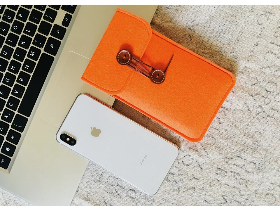 Handmade Wool Felt Phone Case Wallet Bag For iPhone X XS XS MAX Mobilephone Pouch Sleeve Bag Cover For Apple iPhone XR 6.1" Case iphone 7 cover