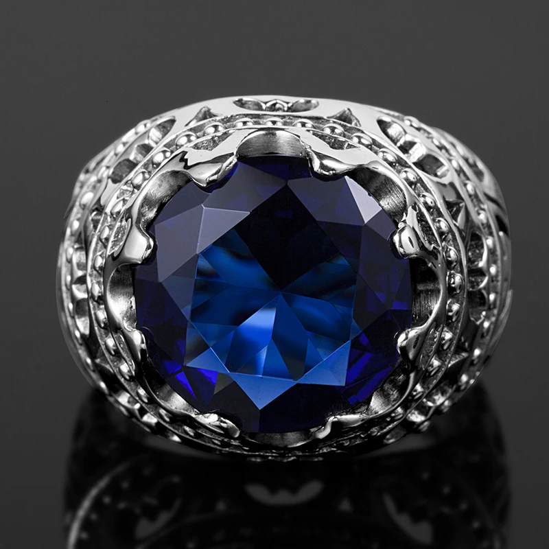 Szjinao модное этническое кольцо из серебра 925 пробы, украшения с синим камнем, винтажные кристаллы, сапфировое серебро, кольца для женщин и мужчин, распродажа