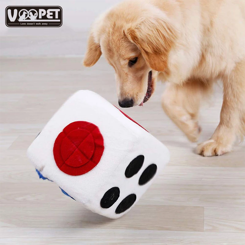 

Interactive toy Pet Dog Feeder toy leaking Food Fleece Slow feeding dice For Dog IQ training supplies Snuffle Mat Dropshipping