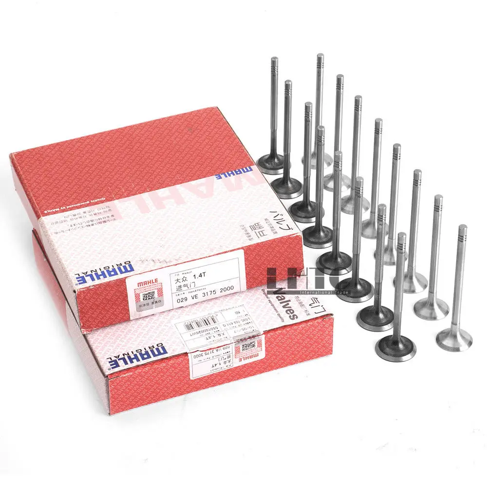 

16x inlet outlet Valves Set 6mm For VW Golf Tiguan Passat CC AUDI A1 A3 SEAT SKODA 1.4 TSI TFSI Engine Valve