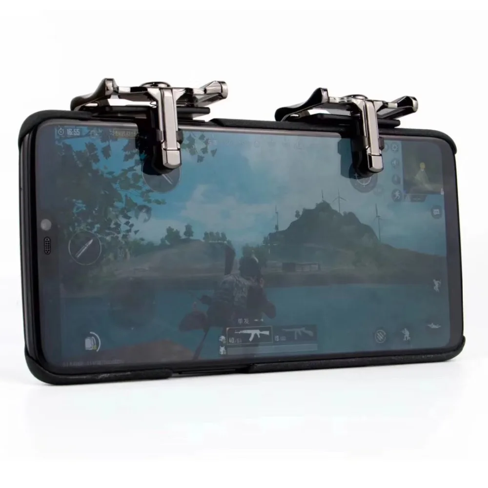 

Smart Phone Mobile Gaming Trigger L1+ R1 Shooter for Knives out/ Rules of Survival/ PUBG Mobile phone Game Fire Button