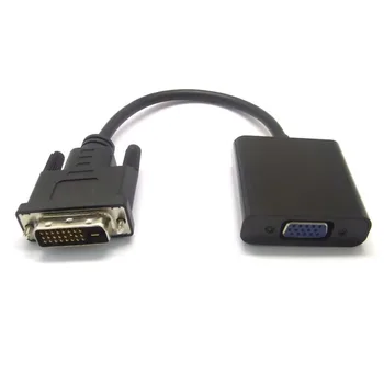 

New DVI-D 24+1 Pin Male to VGA 15Pin Female Active Cable Adapter