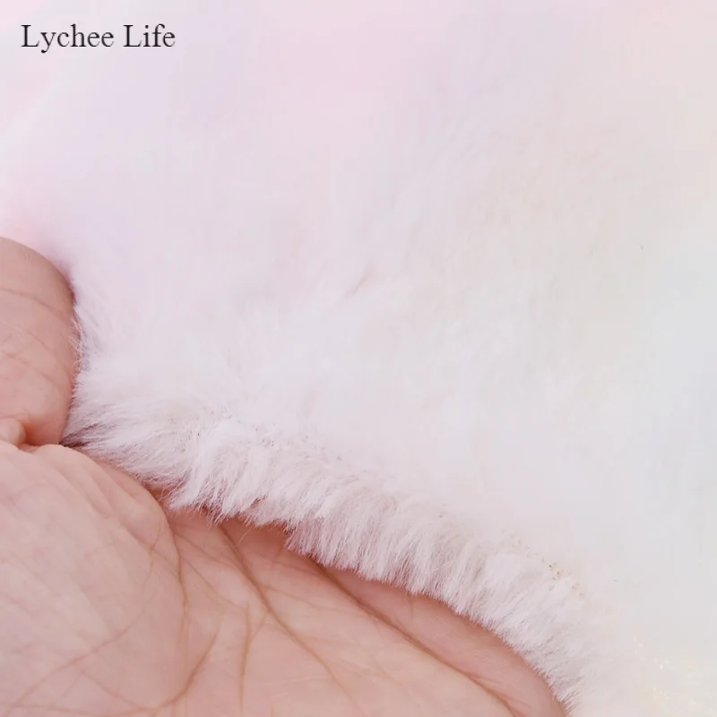 Lychee Life 21X29 см искусственный мех, плюшевая ткань для шитья сумок, аксессуары с бантом, ручная работа, украшение для одежды