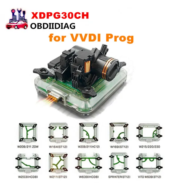 В наличии XDPG30CH для B ENZ EZS/EIS адаптеры VVDI Prog программатора 10 типов PROG Stock|vvdi prog|ezs