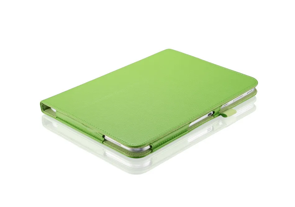 Ретро Кожаный чехол для планшета с подставкой и держателем для samsung Galaxy Tab 4 10,1 T530 T531 T535 чехол с кронштейном умный чехол противоударный - Цвет: Зеленый