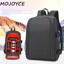 Водонепроницаемая двойная Наплечная уличная сумка цифровая DSLR фото рюкзак дождевик ноутбук 15,6 дюймов многофункциональная камера мягкая сумка рюкзак мужской