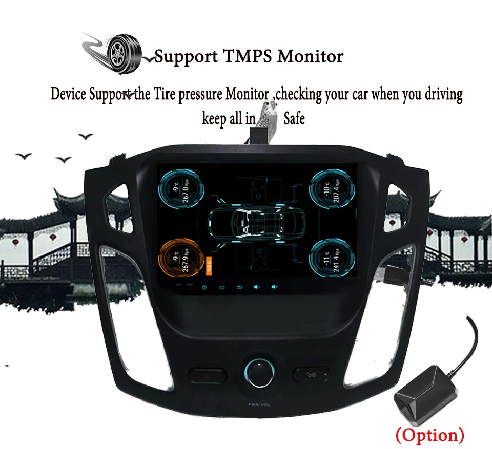 Best 2GB RAM Android 9.1 Car DVD For 2012 2013 2014 Focus Auto Audio Video Radio Stereo WiFi GPS Navigation Backup Cam Tape Recorder 5