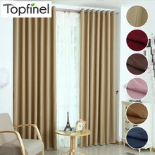 Top Finel Solide Polyester Bereit Gemacht Fenster schatten Blackout Vorhänge Für wohnzimmer das Schlafzimmer cortina Fenster Behandlungen vorhänge