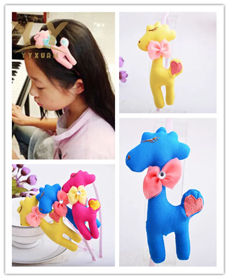 

1 Piece New Kids Hair Accessories Girls Animal Headband Hair Child Head wear Solid Hair Accessories For Girl