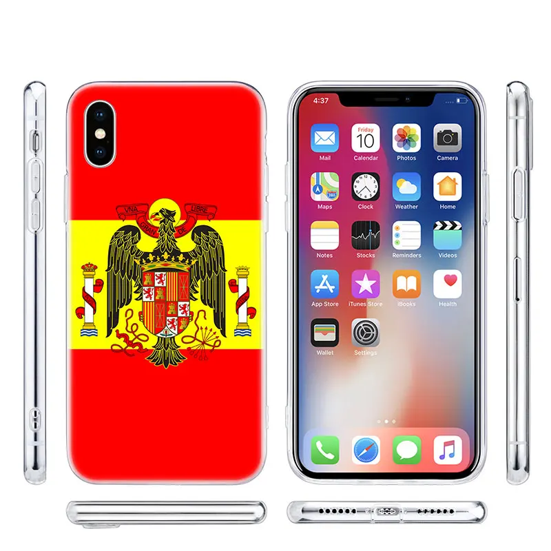 Популярный испанский Испанский флаг модный силиконовый чехол для Apple iPhone 7 8 Plus 6 6s Plus 5 XI XIR X XR XS MAX TPU мягкий чехол для телефона Популярный испанский Испанский флаг модный силиконовый чехол для Apple iPhone 7 8 Plus 6 6s Plus 5 XI XIR X XR XS MAX TPU мягкий чехол для телефона