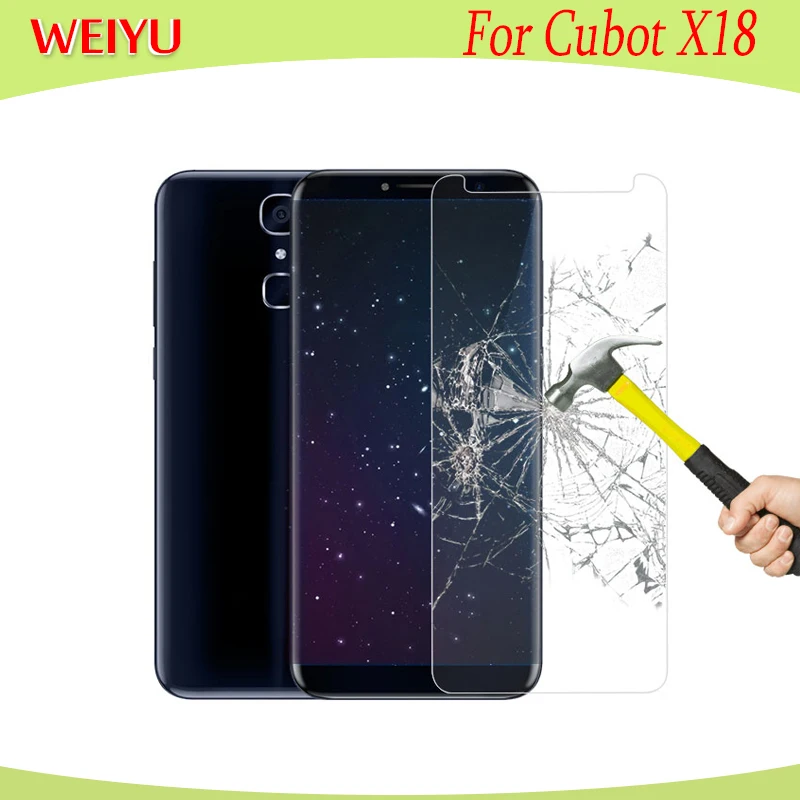 

WEIYU Tempered Glass for Cubot X18 Screen Protector Phone Replacement Easy To Install Film Glass 5.7 inch For Cubot X18 Phone