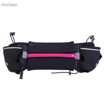 

Unisex Sport Waist Bag Double Bottle Pocket Bag Hiking Running Phone Bag Sports Bags