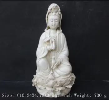

Chinese dehua white porcelain statue of goddess. Guanyin bodhisattva
