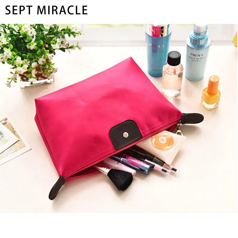 Cosmetic Bag Women Portable Fashion Dumpling Clutch Zipper Travel