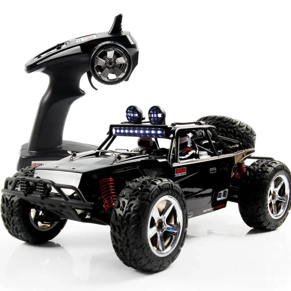 

Off Road Racing Car High Speed 2.4GHz 4WD 1:12 Scale Remote Control Electric Vehicle SUV Buggy Truck with LED Light for Childs