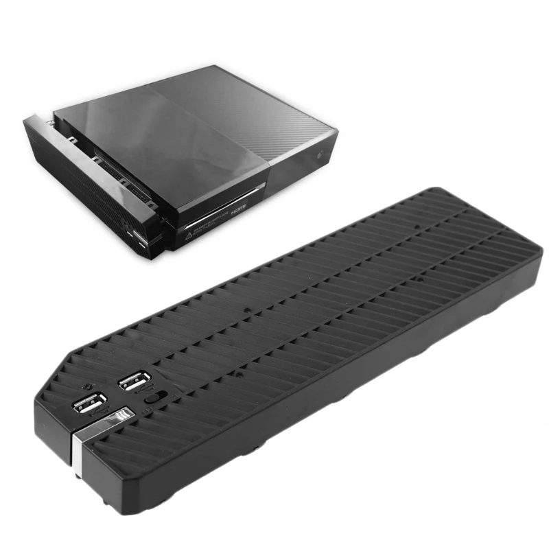 

OOTDTY Dual USB Hub Charger Dock Cooling Cooler Fan Exhauster For XBOX-ONE Console