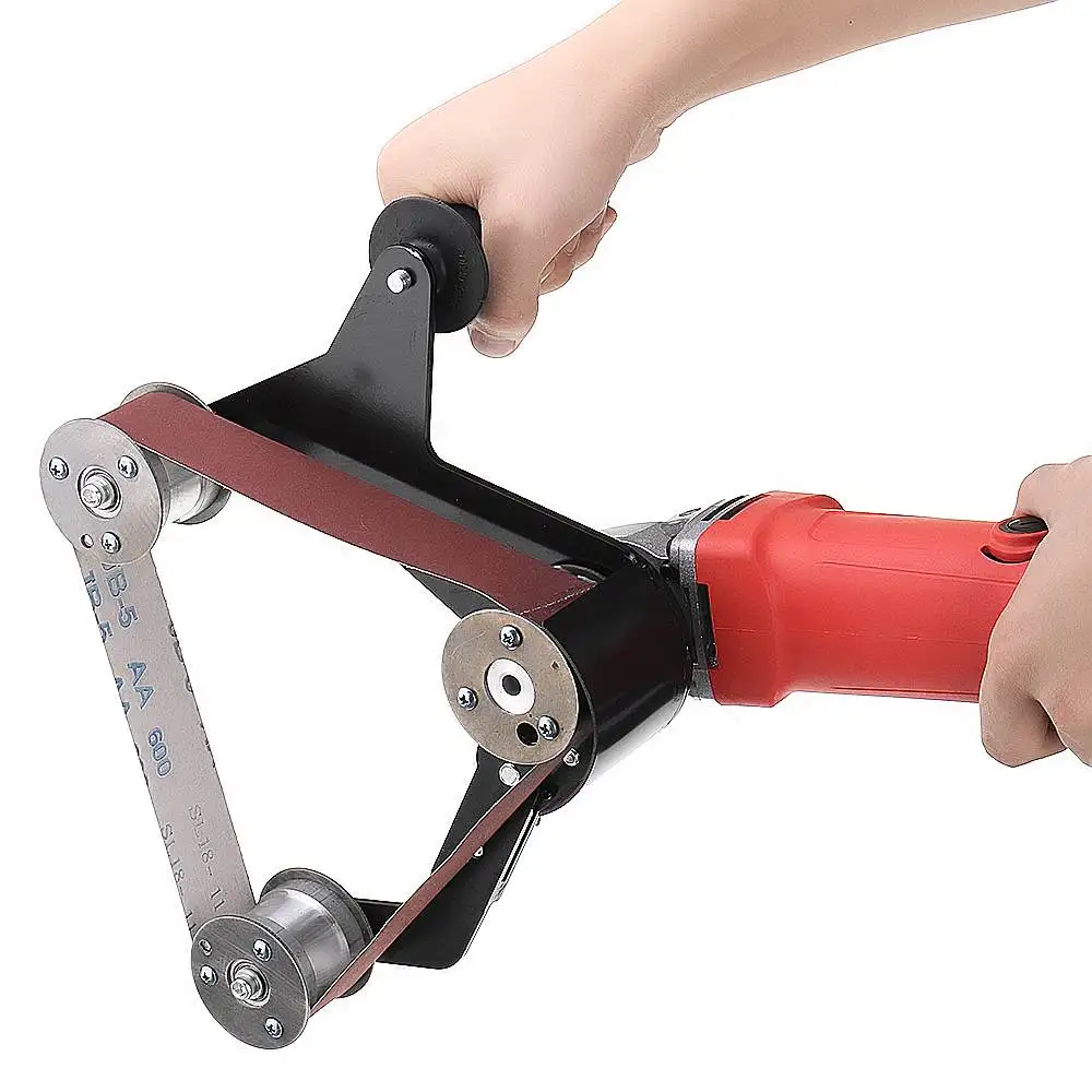 

Electric Iron Angle Grinder Belt Sander Attachment Metal Wood Sanding Grinding Polishing Machine Belt Adapter Powel Tools