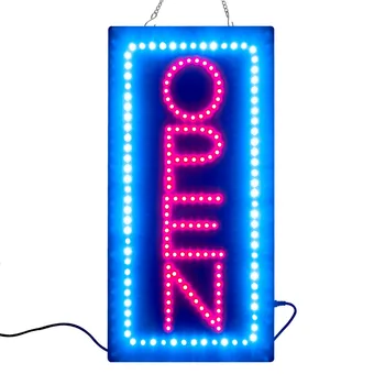 Koop NIEUWE Animated Motion Running LED open teken Business + Op Off Schakelaar Heldere Licht Neon Signs