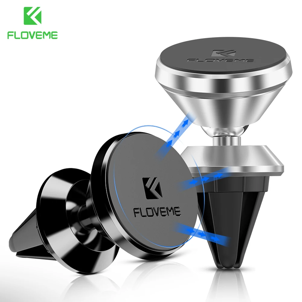 

FLOVEME Car GPS Phone Holder For iPhone 7 6 6S Plus 5 5S SE For Samsung Xiaomi Accessories Magnetic Air Vent Outlet Mount Stand